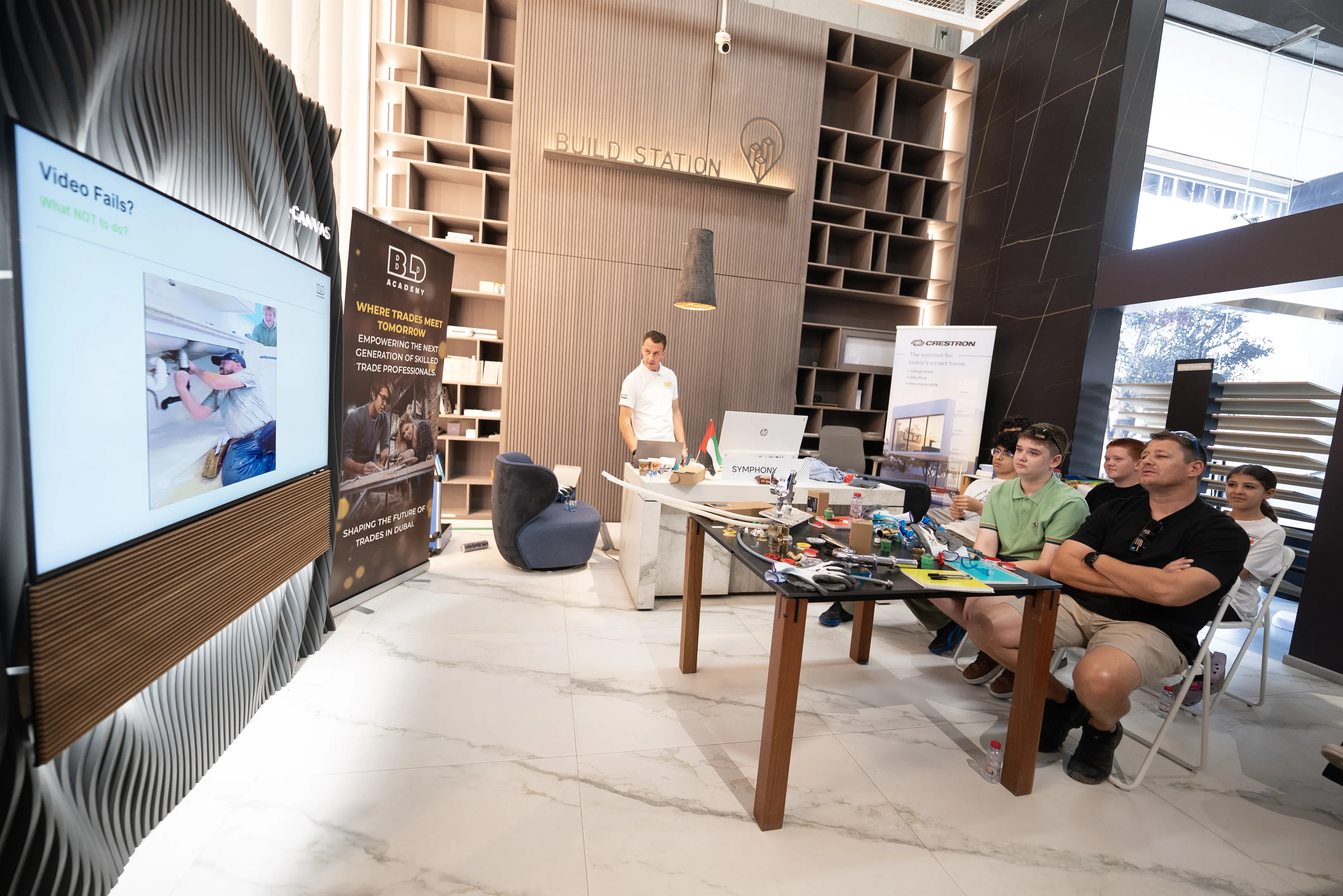 Students engaged in practical learning